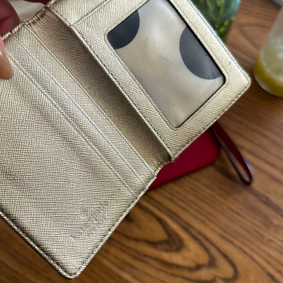 Kate Spade ♠️ red leather pouch and wallet Lot 2 PCs - Picture 10 of 12